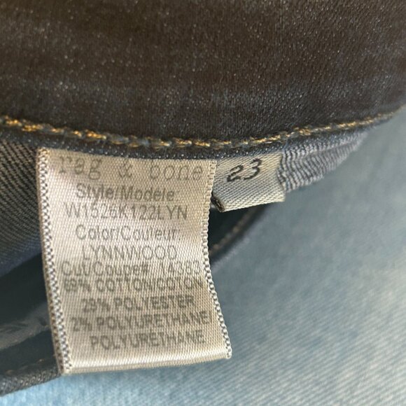 rag & bone Lynnwood Capri Dark Denim Jeans Size 23 - Picture 2 of 4